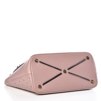 Valentino Garavani Calfskin Small Rockstud All Over Demilune Double Handle Satchel Lipstick 4 of 17