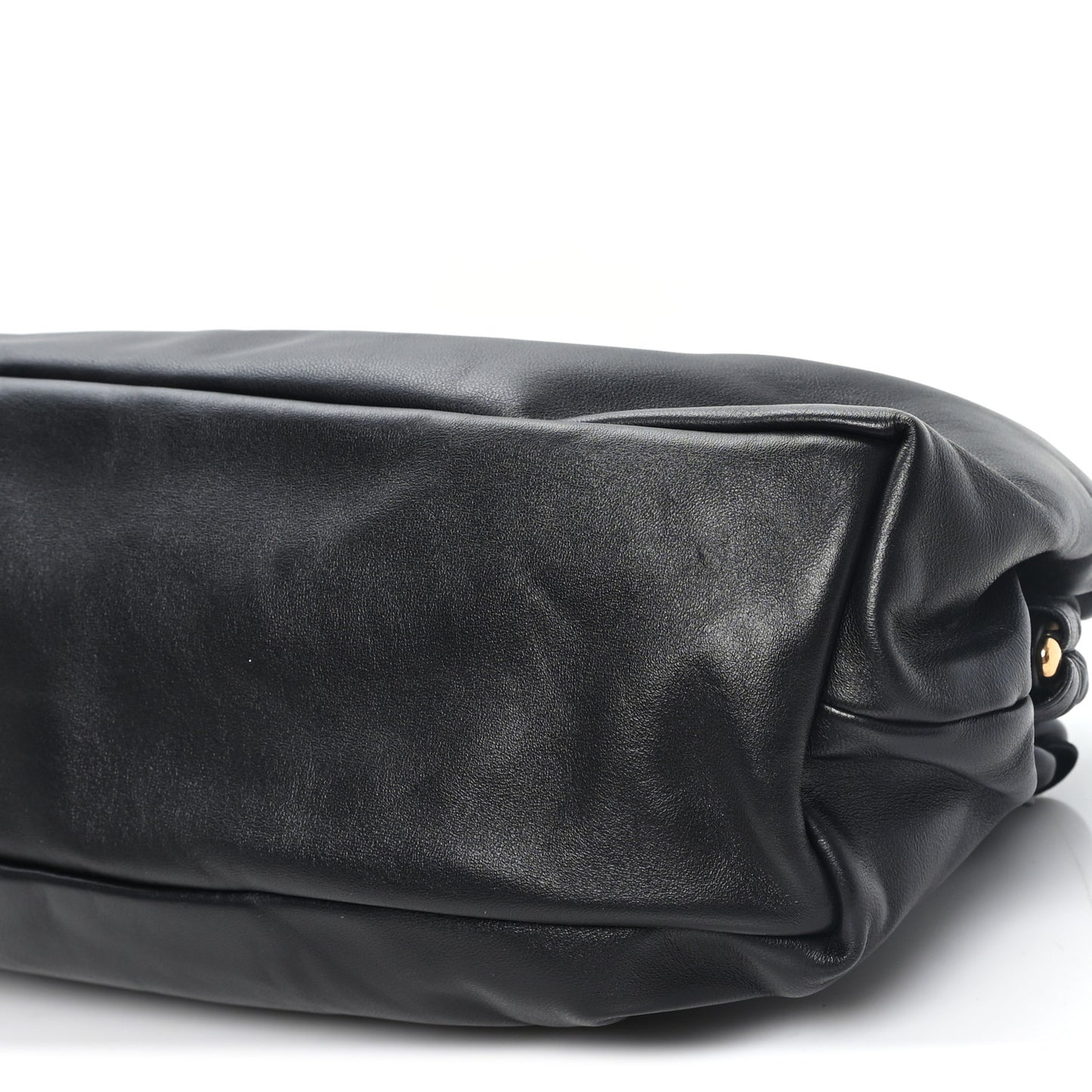 Lambskin Cloud Clutch Black Flamma