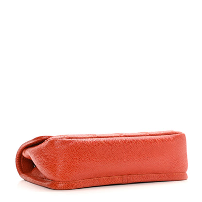 Chanel Caviar Small Natural Beauty Flap Dark Orange 3 of 8