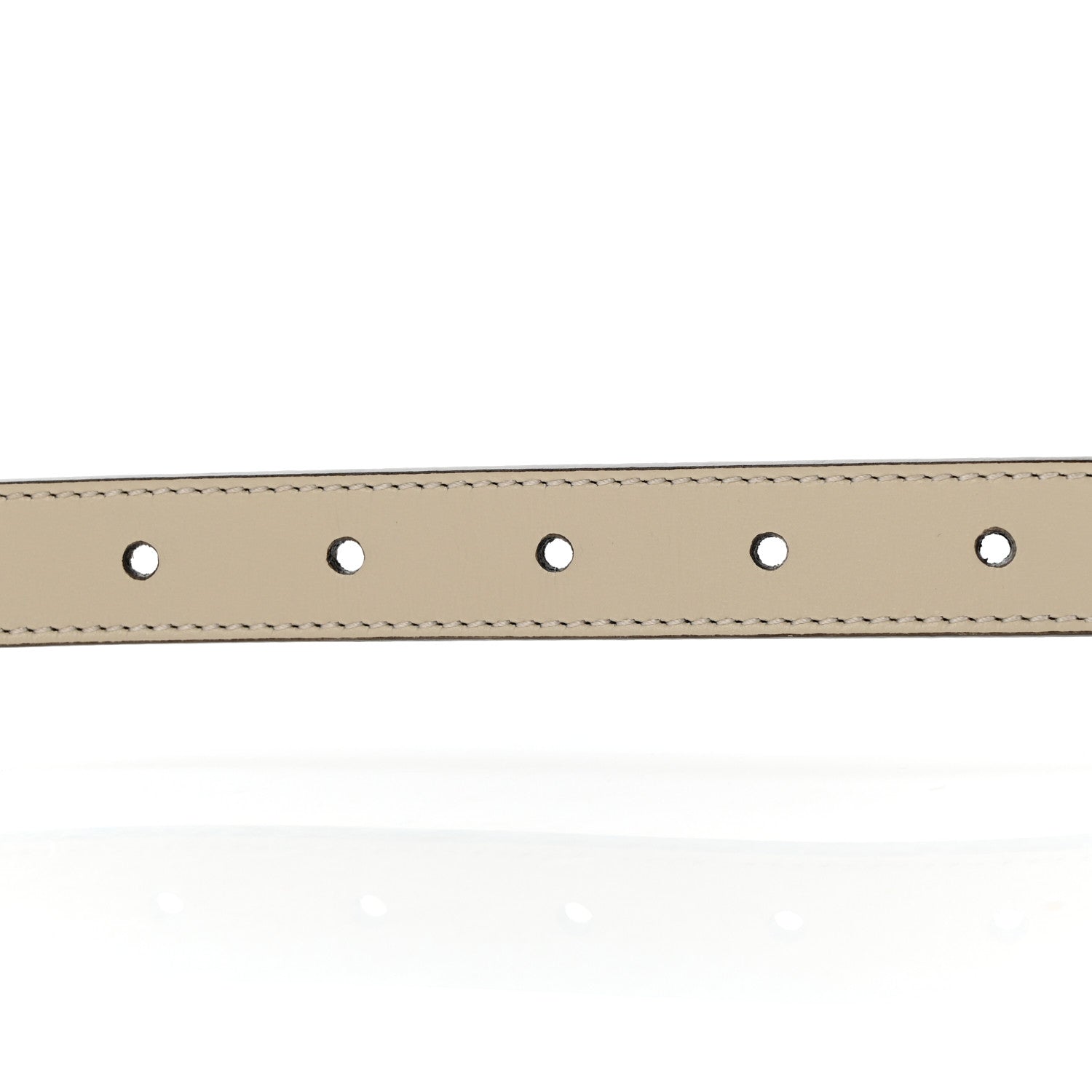 Gucci Plutone Calfskin Double G 20mm Belt 75 30 Mystic White 3 of 8