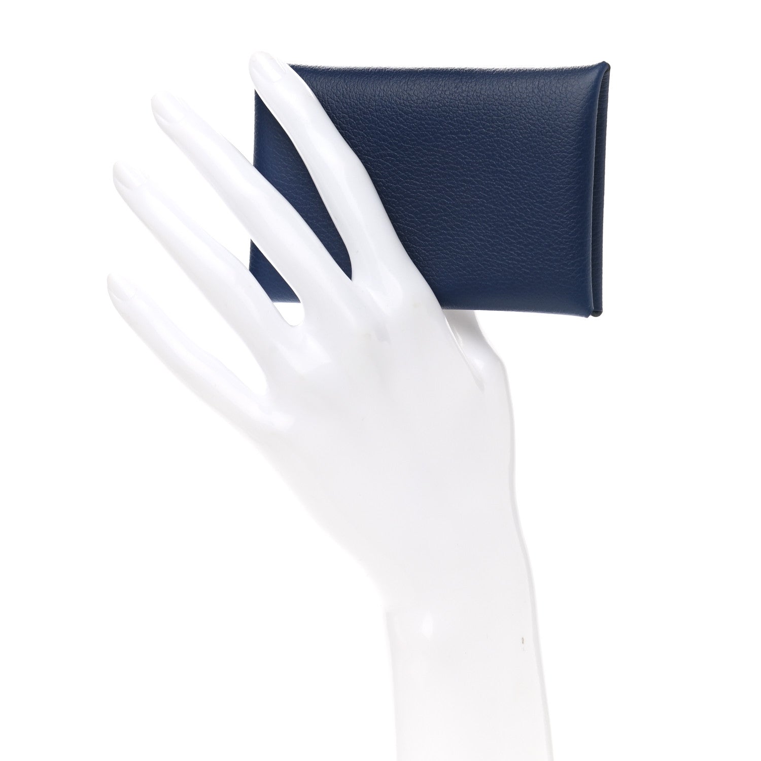 Hermes Evercolor Verso Calvi Card Case Bleu Saphir Bleu France 2 of 8