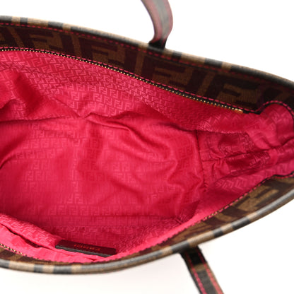 Fendi Zucca Spalmati Vitello FF Mini Roll Tote Tobacco Pink 5 of 10