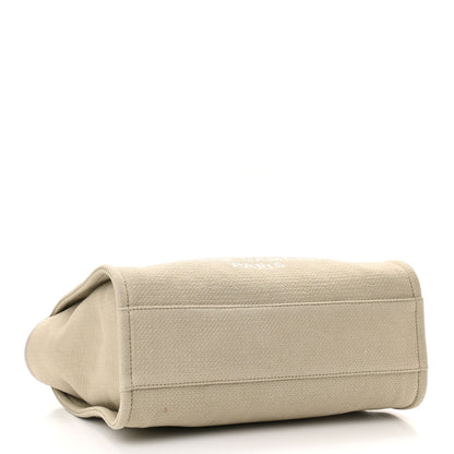 Chanel Mixed Fibers Small Deauville Tote Beige 4 of 12