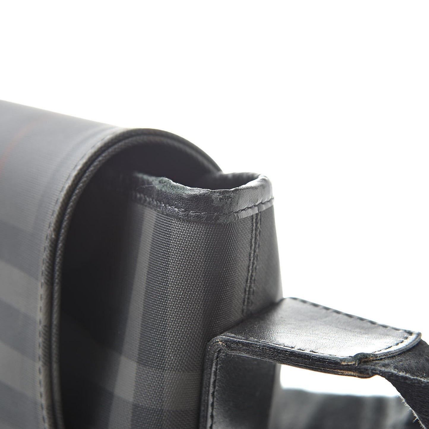 Nylon Smoked Check Messenger Bag
