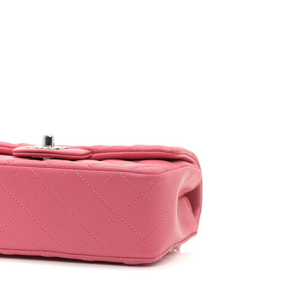 Chanel Lambskin Quilted Mini Rectangular Flap Pink 6 of 11