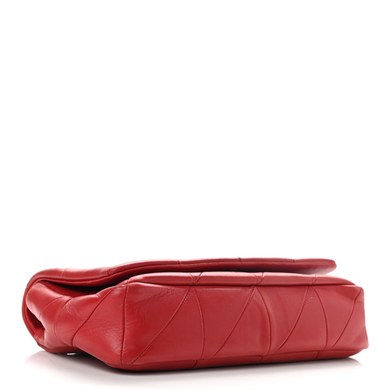 Saint Laurent Lambskin Patchwork Monogram Medium Jamie Red 3 of 8