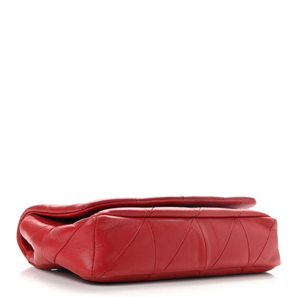 Saint Laurent Lambskin Patchwork Monogram Medium Jamie Red 3 of 8
