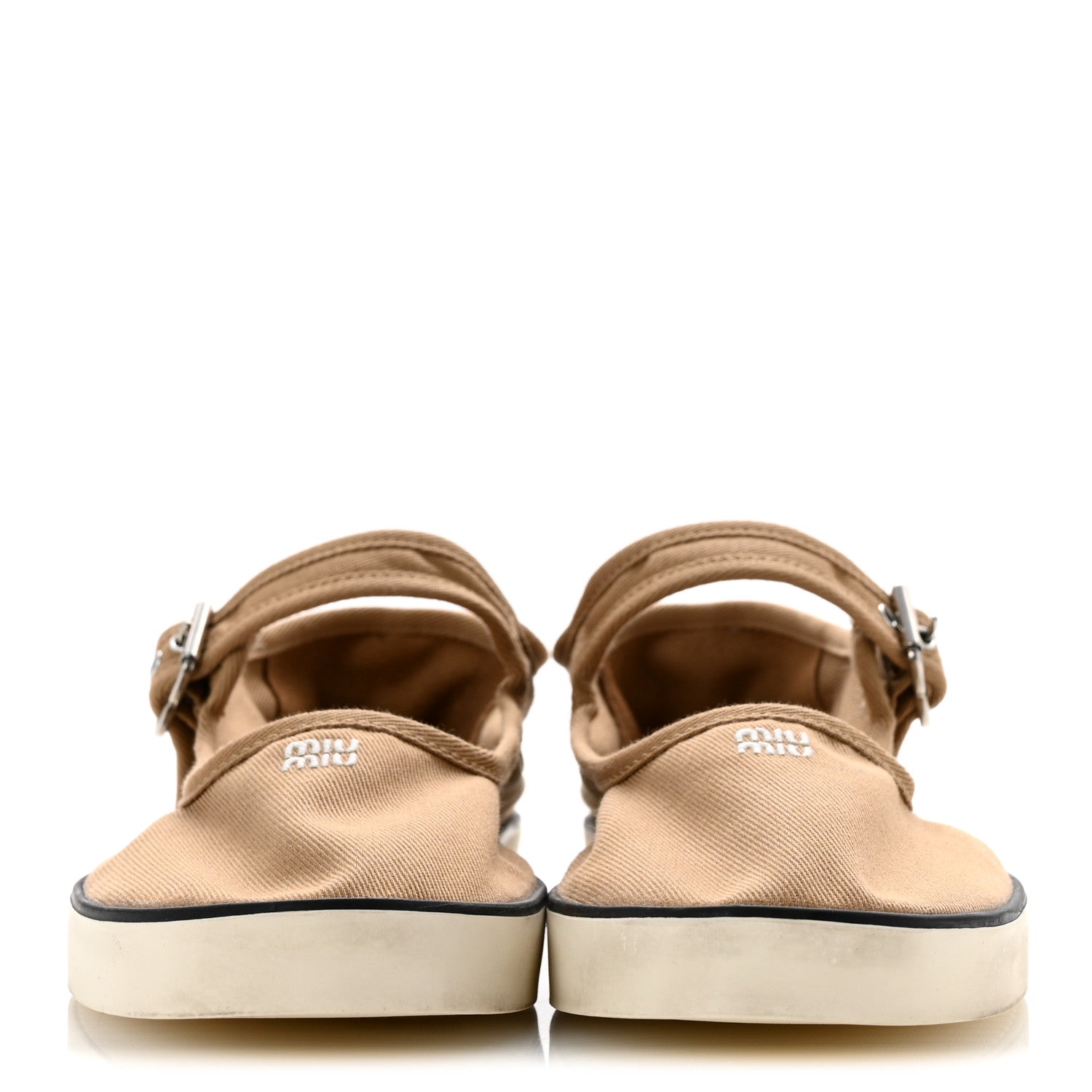 Miu Miu Canvas Mary Jane Ballerina Flats 37 Malto 3 of 9