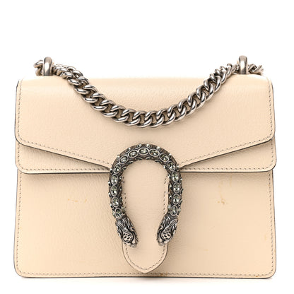 Gucci Dollar Calfskin Crystal Mini Dionysus Shoulder Bag Mystic White Black Diamond 1 of 16