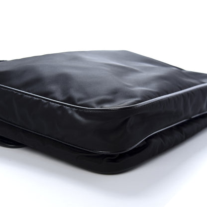 Prada Nylon Flat Messenger Bag Black 7 of 8