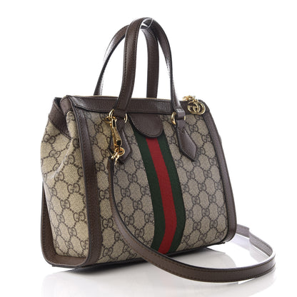 Gucci GG Supreme Monogram Small Ophidia Tote Bag Brown 2 of 8