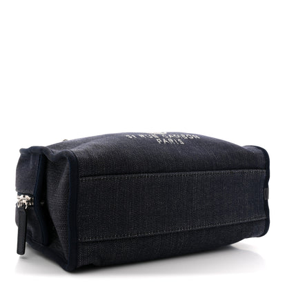Chanel Denim Deauville Bowling Bag Blue 5 of 12