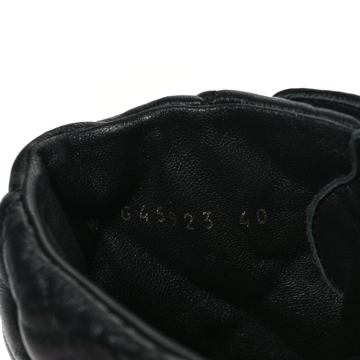 Chanel Lambskin Calfskin Quilted Lace Up Combat Boots 40 Black 8 of 10