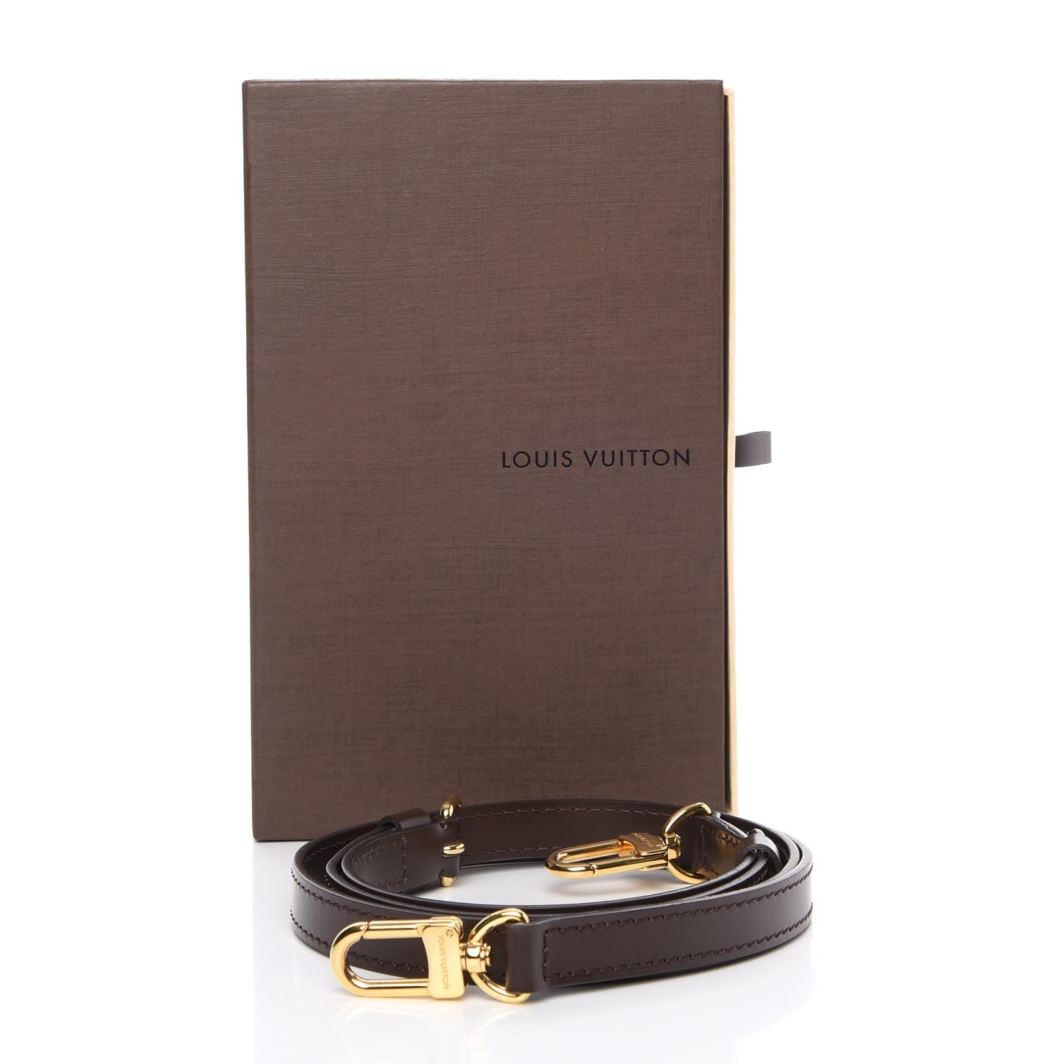 Louis Vuitton Calfskin 16mm Adjustable Shoulder Strap Brown 6 of 6