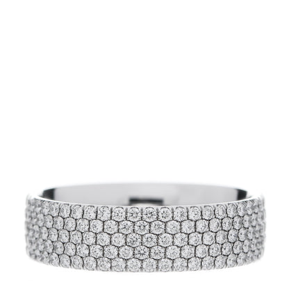 Tiffany 18K White Gold Diamond Metro Five-Row Ring 51 5.75 1 of 5
