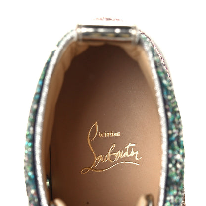 Christian Louboutin Bip Bip Glitter Womens Orlato Flat Sneakers 37 Multicolor 10 of 12