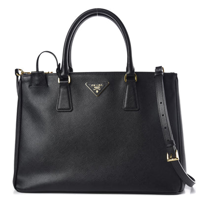 Prada Saffiano Medium Galleria Double Zip Tote Black 1 of 15