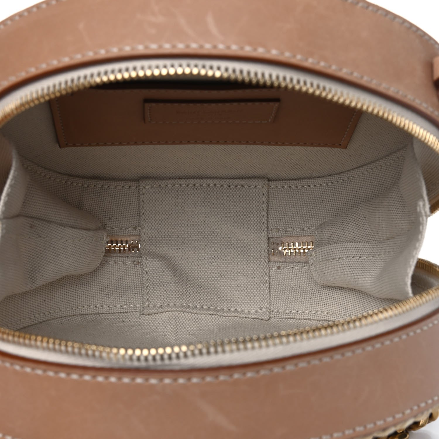 Saint Laurent Raffia Calfskin Small Mica Bag Natural Brown Gold 4 of 5