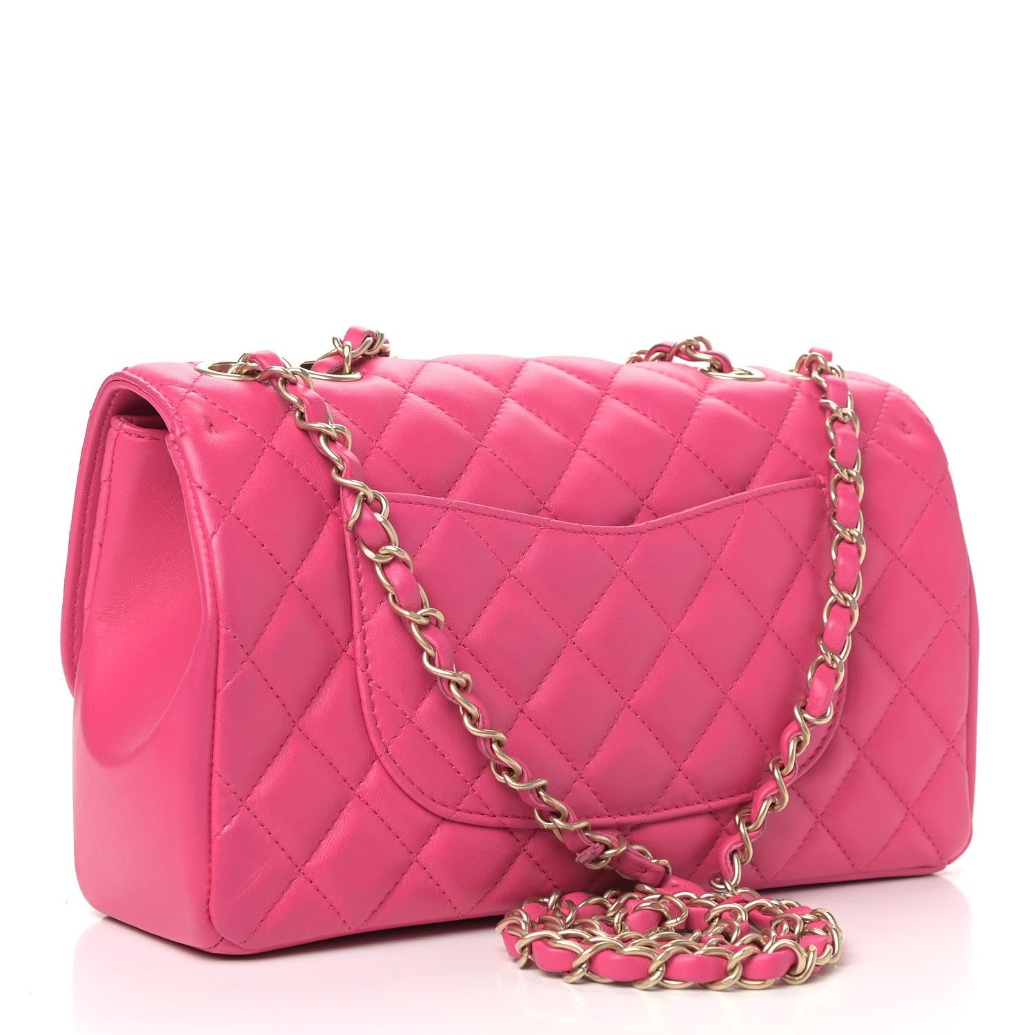 Chanel Lambskin Quilted Medium Mademoiselle Chic Flap Pink 2 of 5