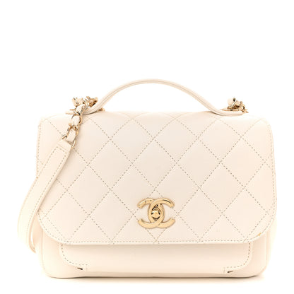 Chanel Caviar Quilted Medium Business Affinity Flap White 1 of 15