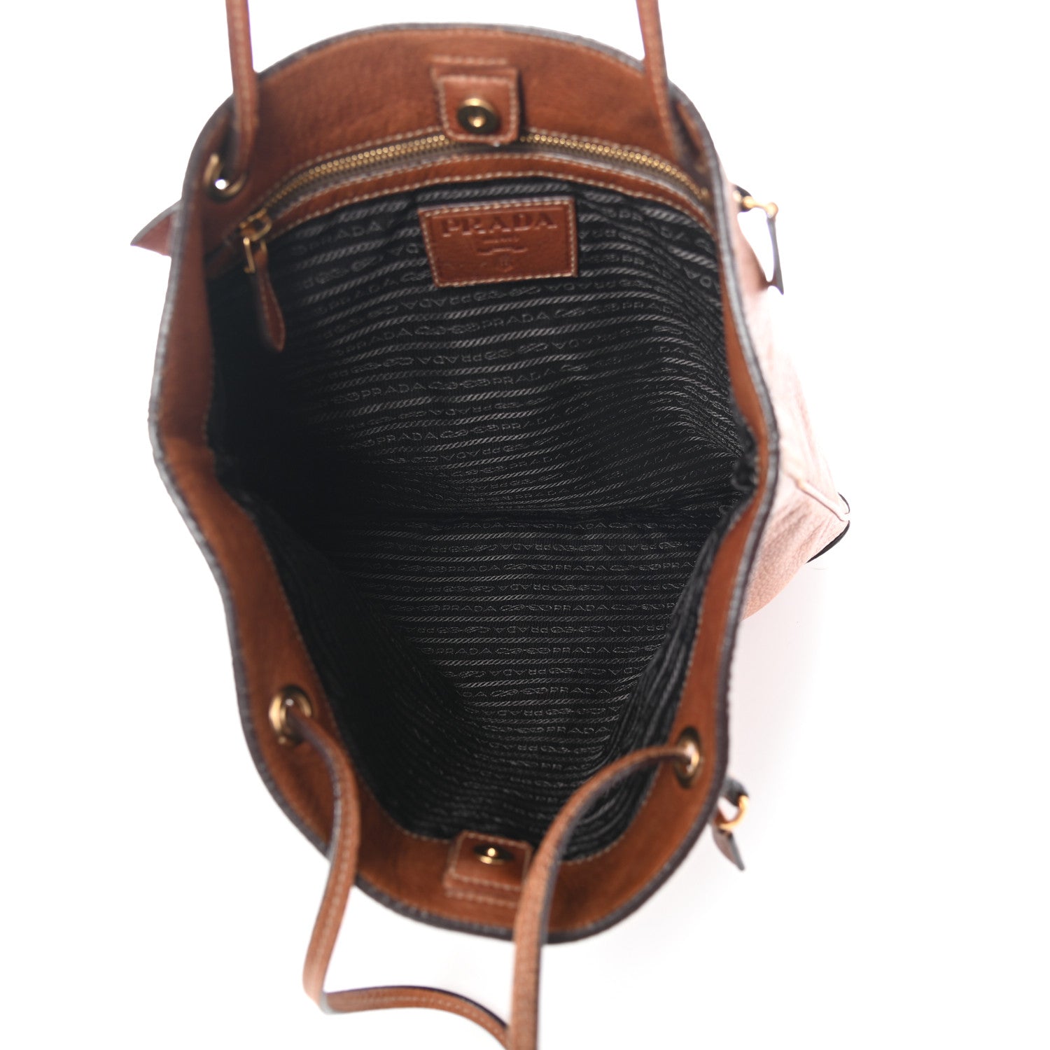 Prada Cervo Antik Shopping Tote Cammello 5 of 9