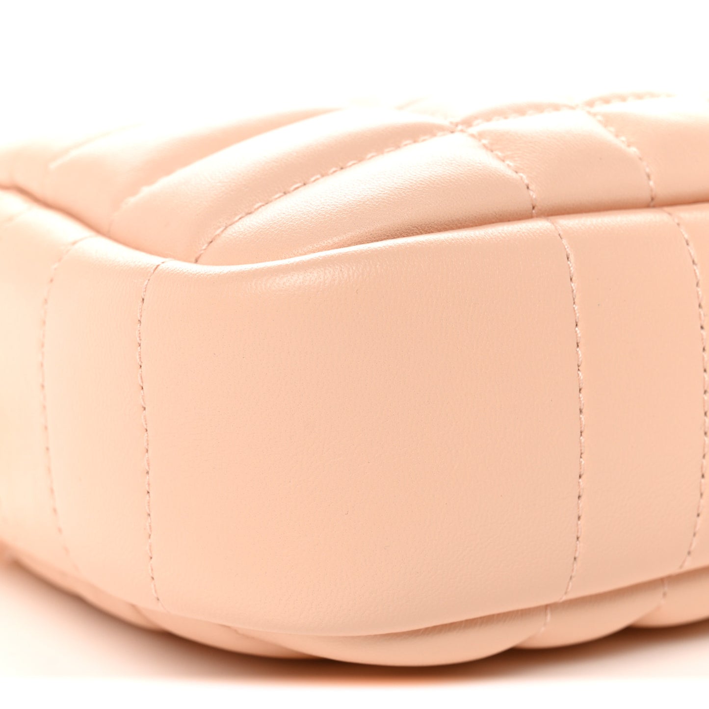Lambskin Quilted Mini Lola Camera Bag Peach Pink