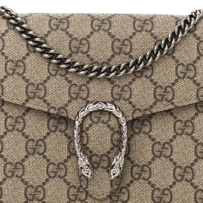 Gucci GG Supreme Monogram Mini Dionysus Chain Wallet Beige Black 8 of 11