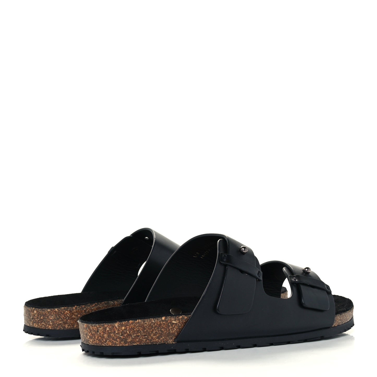 Calfskin Mens Jimmy Cross Slides 44 Black