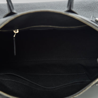 Saint Laurent Grained Calfskin Small Supple Sac De Jour Duffle Black 8 of 10