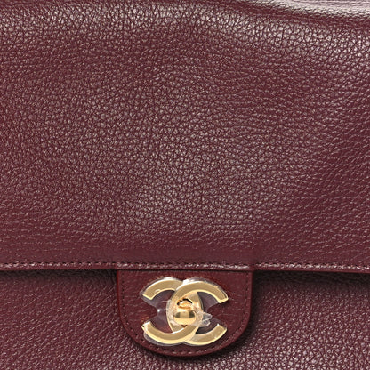 Chanel Grained Calfskin Small Souplissimo Maxi Flap Burgundy 7 of 10