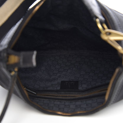 Gucci Canvas Web Hobo Black 4 of 9