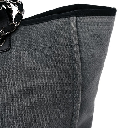 Chanel Canvas Medium Deauville Tote Grey 14 of 14