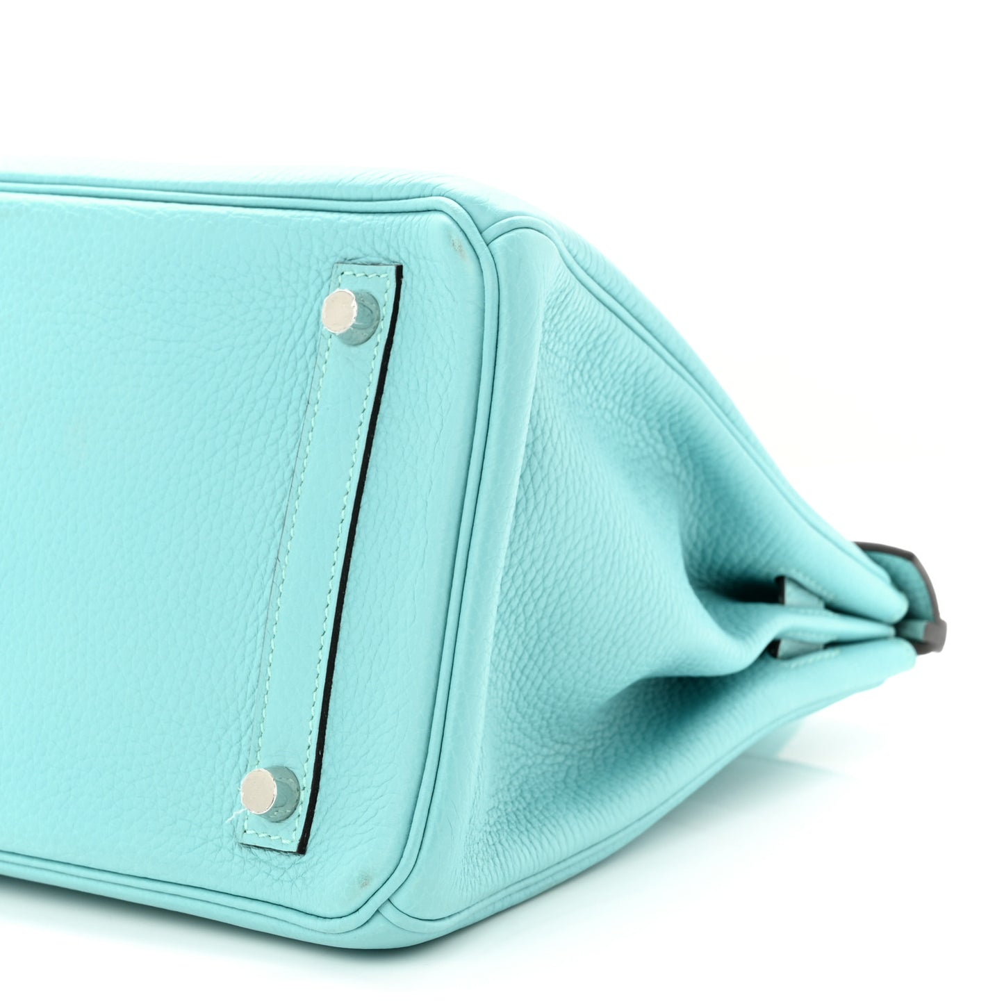 Taurillon Clemence Birkin 30 Bleu Atoll