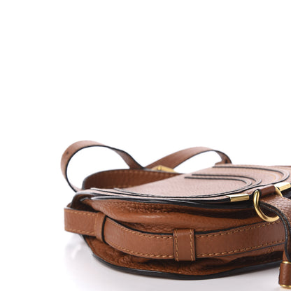 Chloe Calfskin Mini Marcie Round Crossbody Bag Tan 6 of 9