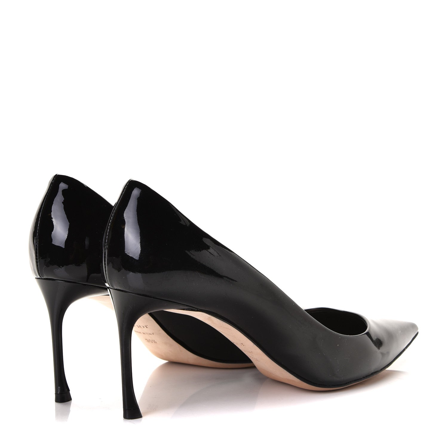 Christian Dior Patent Dioressence Pointed Toe Pumps 39.5 Black 3 of 12