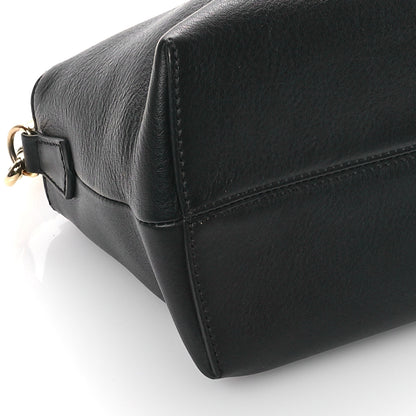 Fendi Vitello Dolce Chain Medium By The Way Boston Bag Black Grigio 9 of 10