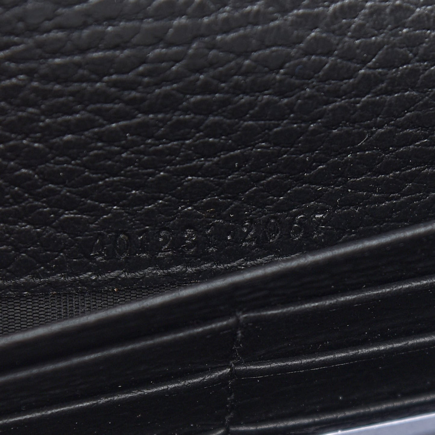 GUCCI Calfskin Mini Dionysus Chain Wallet Black