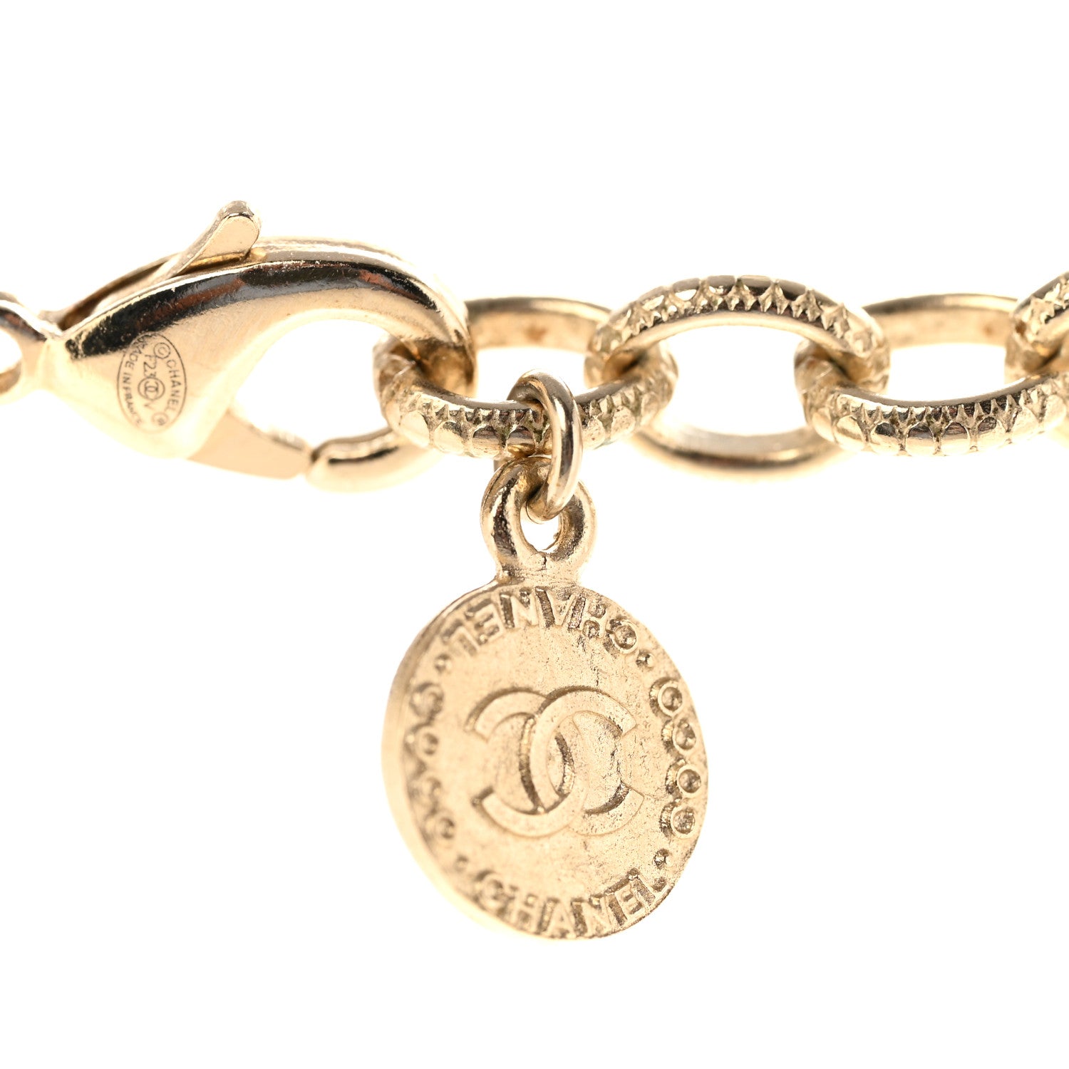 Chanel Pearl CC 100th Anniversary Necklace Light Gold 6 of 7