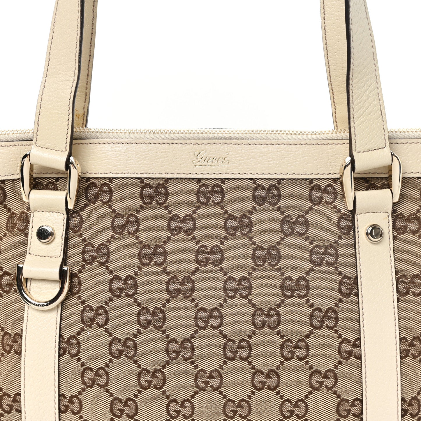 Monogram Medium Abbey Tote Off White