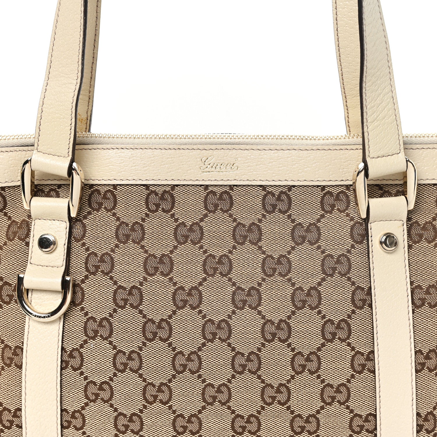 Gucci Monogram Medium Abbey Tote Off White 8 of 10