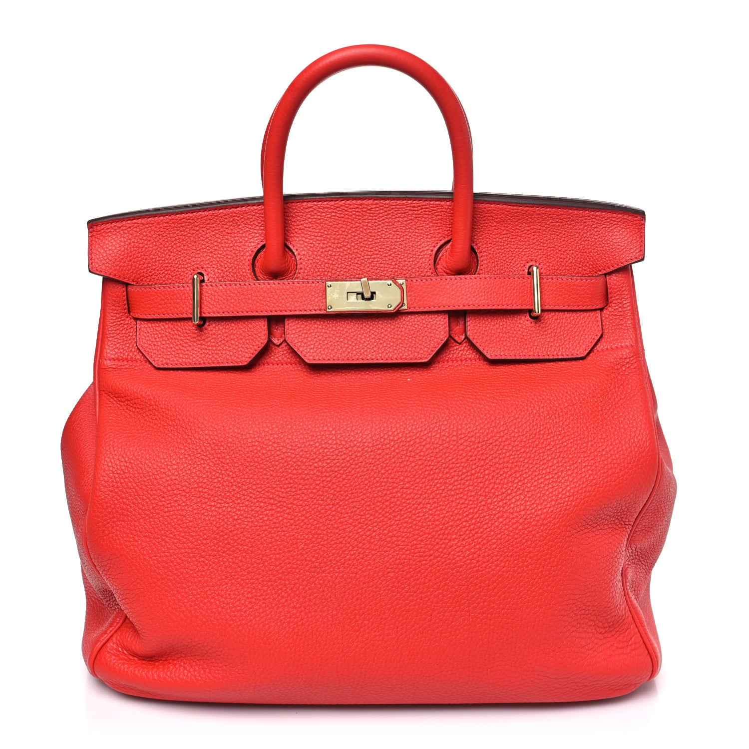 Hermes Togo HAC Birkin 40  Rouge Casaque 1 of 11