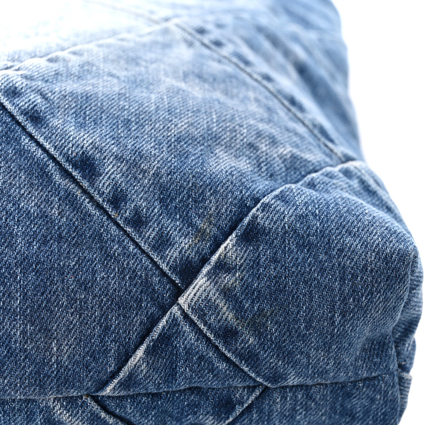 Denim Quilted Chanel 22 Blue