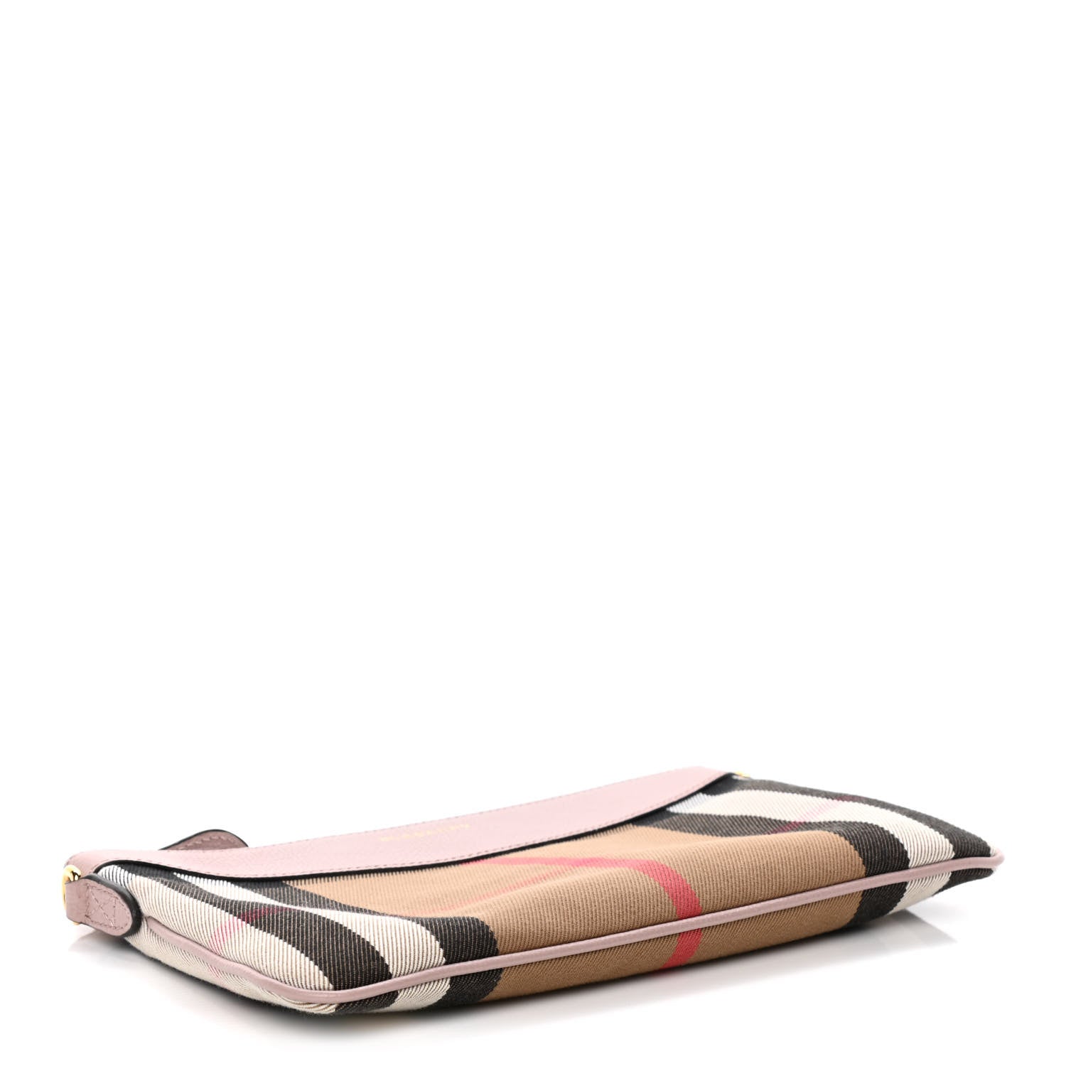 Burberry House Check Derby Peyton Crossbody Clutch Bag Pale Orchid 3 of 10