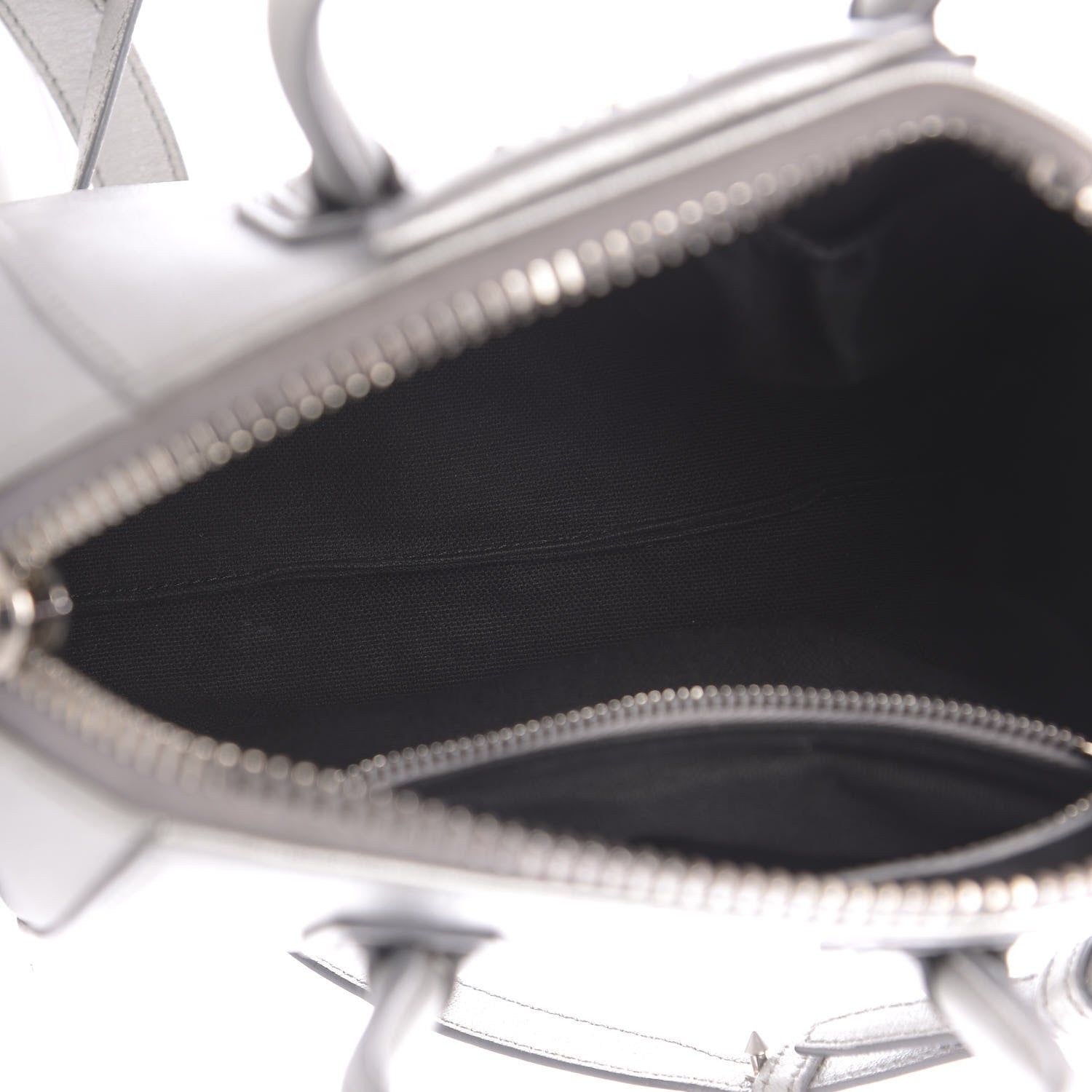 Givenchy Metallic Sugar Goatskin Mini Antigona Silver 6 of 27