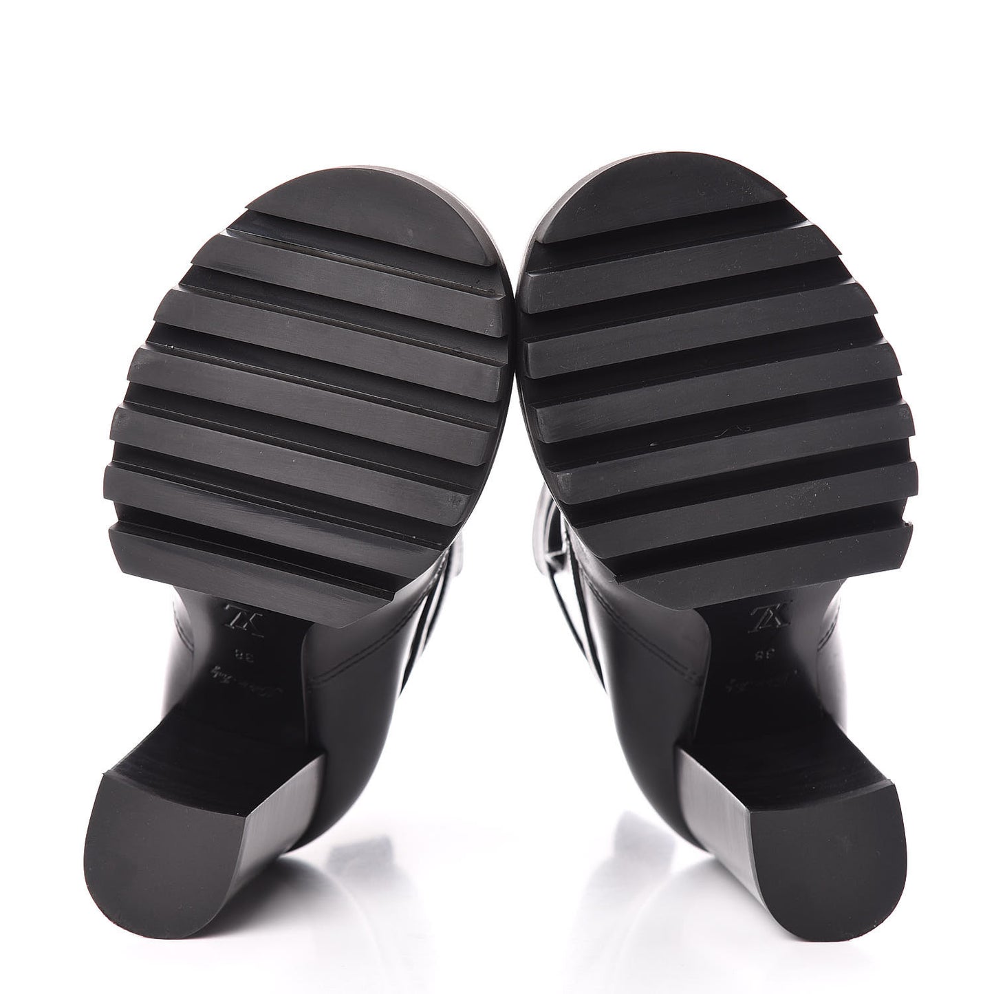 Calfskin Monogram Star Trail Ankle Boots 38 Black