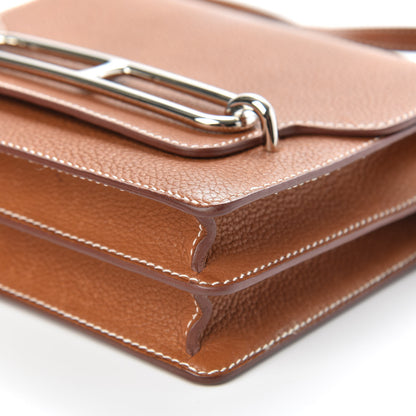 Hermes Barenia Faubourg Mini Sac Roulis Fauve 9 of 14