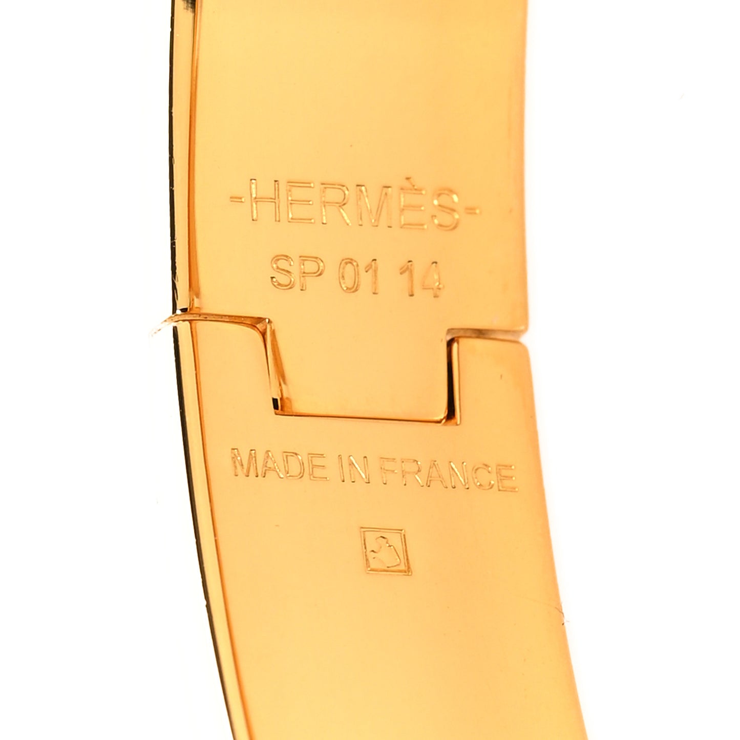 Enamel Narrow Clic Clac H Bracelet PM Bleu Cielo