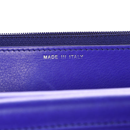 Chanel Calfskin Quilted Fancy CC Wallet On Chain WOC Blue 7 of 10