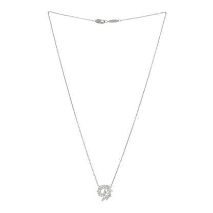 Harry Winston Platinum Diamond Small Open Cluster Pendant Necklace 2 of 4