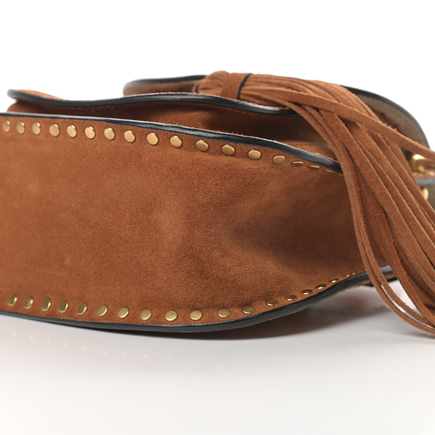 Chloe Suede Calfskin Braided Mini Hudson Shoulder Bag Caramel 10 of 10